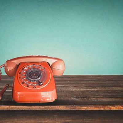 Retro telephone picture id615392836